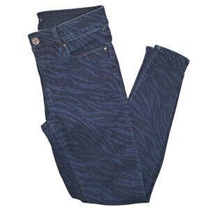 White House Black Market The Skinny Zebra Striped Jeans Size 4